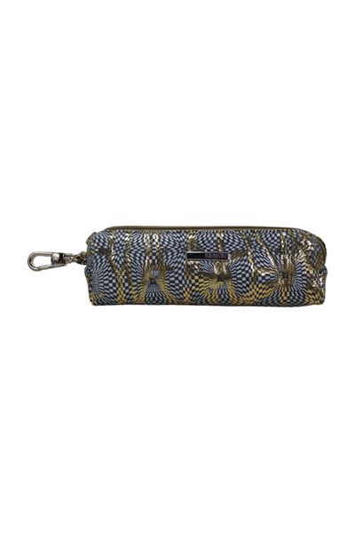 Gri - Gold Hakiki Deri Unisex Anahtarlık Bozuk Para Cüzdanı 04360