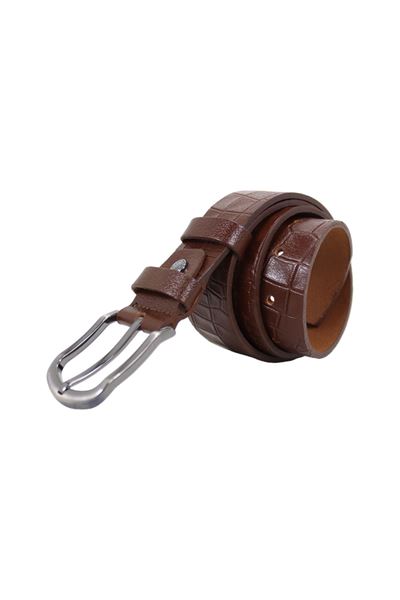 Taba %100 Hakiki Kroko Deri Erkek Kemer 8004